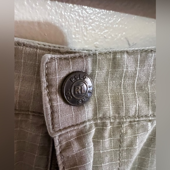 Kids Polo Ralph Lauren Pants Brown Cotton Drawstring Button Fly Size S(8) - Picture 6 of 16